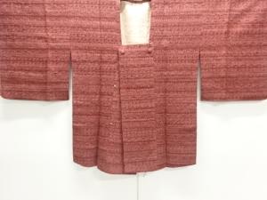 横段に花唐草模様織出し道行コート